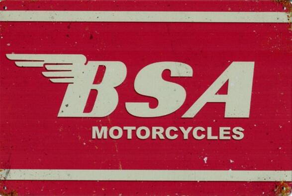 BSA Motorcycles - Old-Signs.co.uk